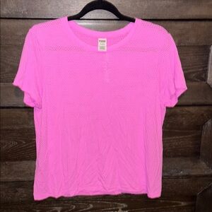 PINK Victoria's Secret Relaxed Boxy Hot Pink Tee